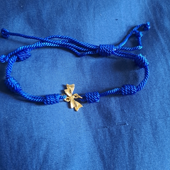 Blue ribbon bracelet - Picture 1 of 10